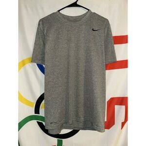 Nike Dri Fit T Shirt Mens Large Gray Activewear